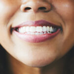 Closeup of a Black woman smiling