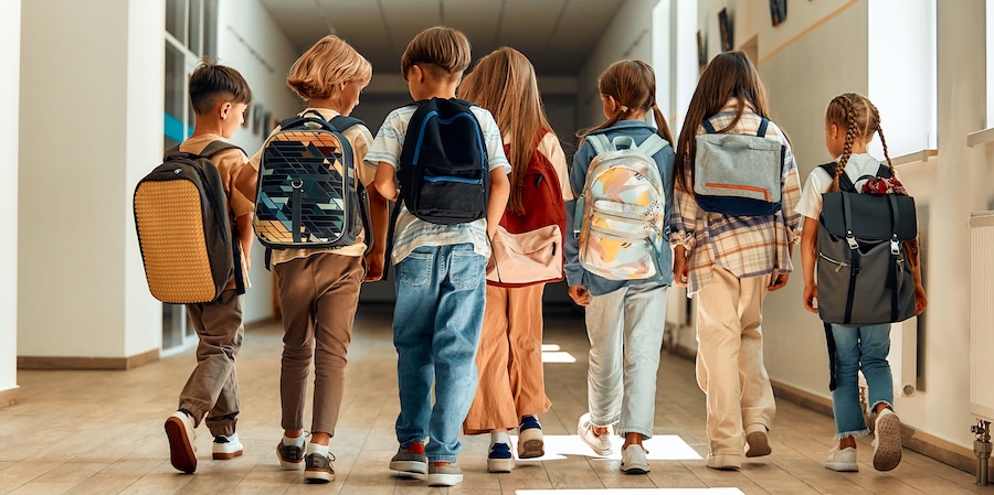 children going back to school for a dental back to school checklist for families at Dickson Family Dental Care in Joneboro