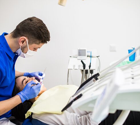 denist working on patient